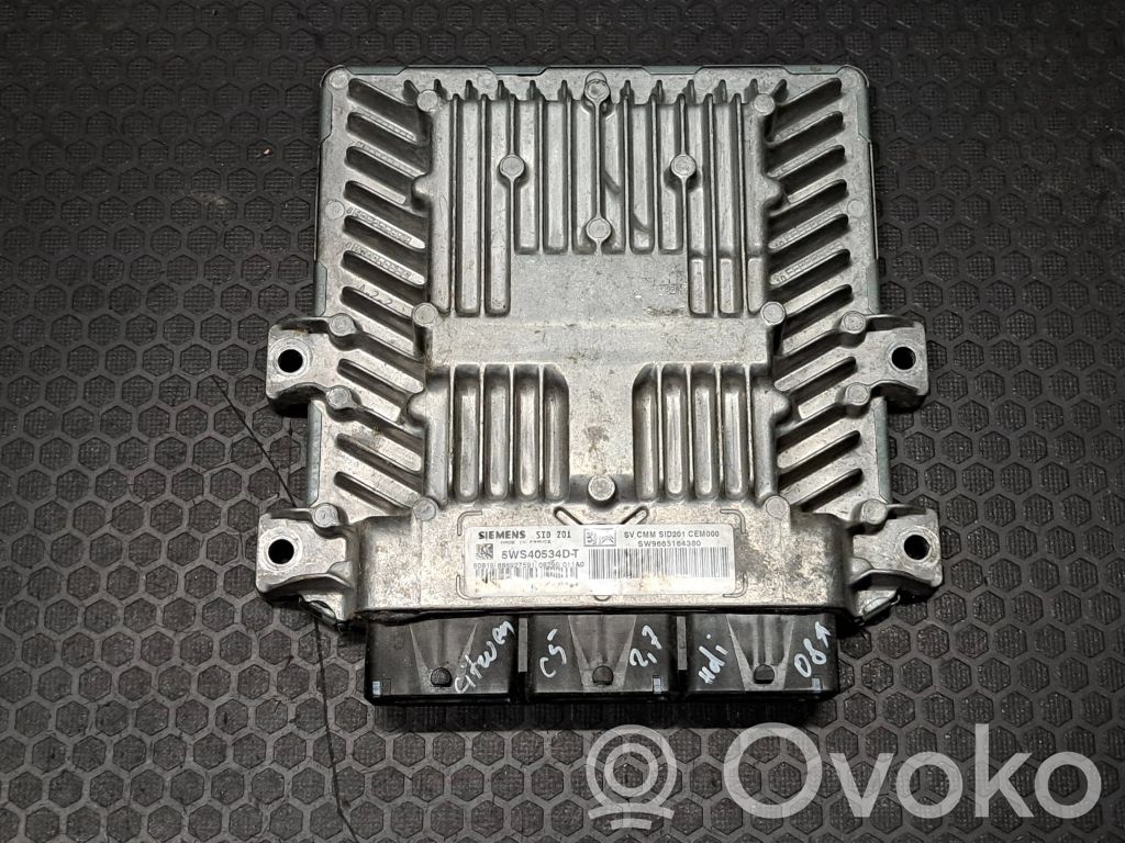 Engine control unit/module   5WS40534DT,9663122980,9665164380