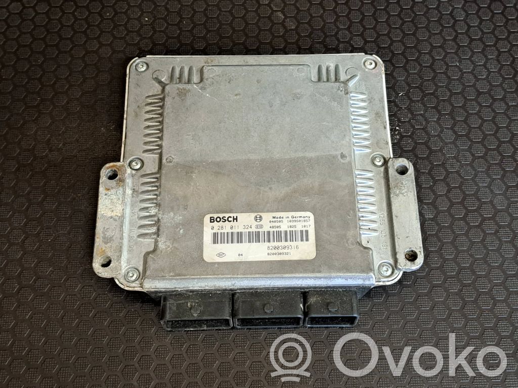 Engine control unit/module   8200309321,8200309316,0281011324