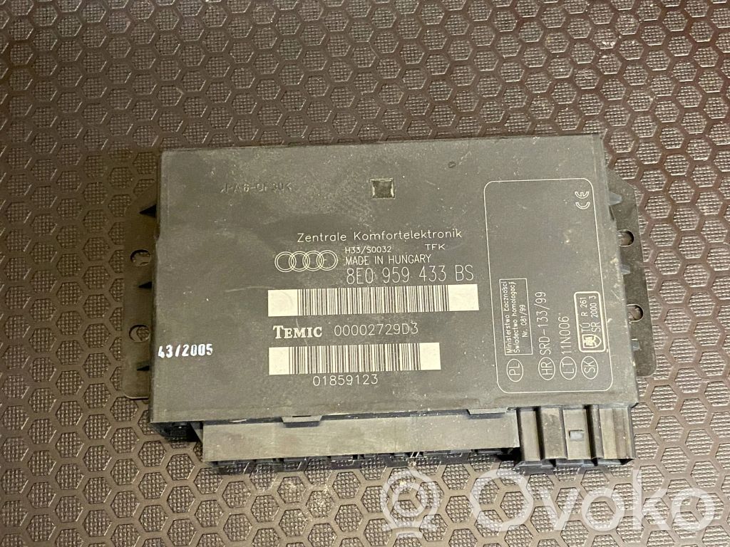 Audi A4 S4 B7 8E 8H Module confort 