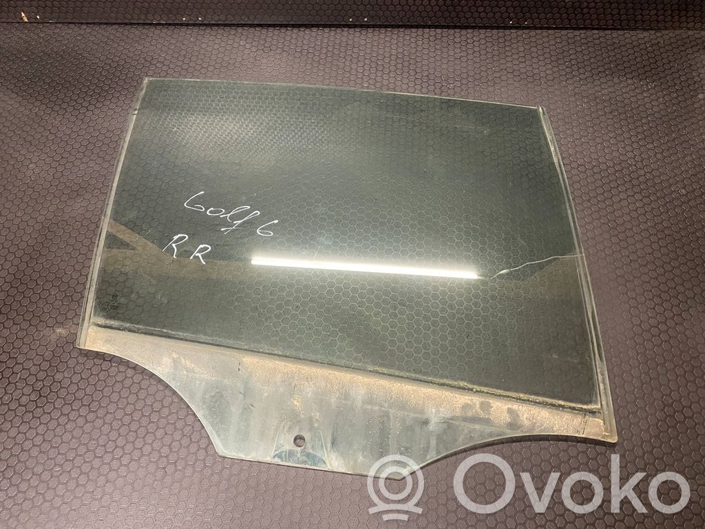 Volkswagen Golf VI Rear door window glass 