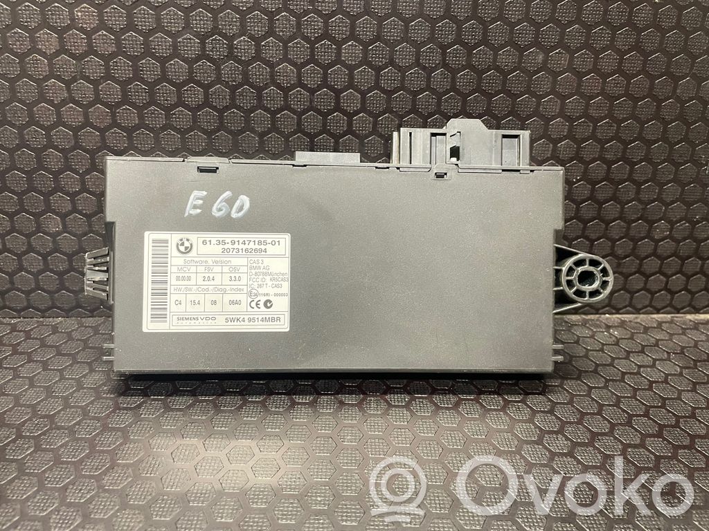 BMW 5 E60 E61 Unitate/modul de comandă CAS 