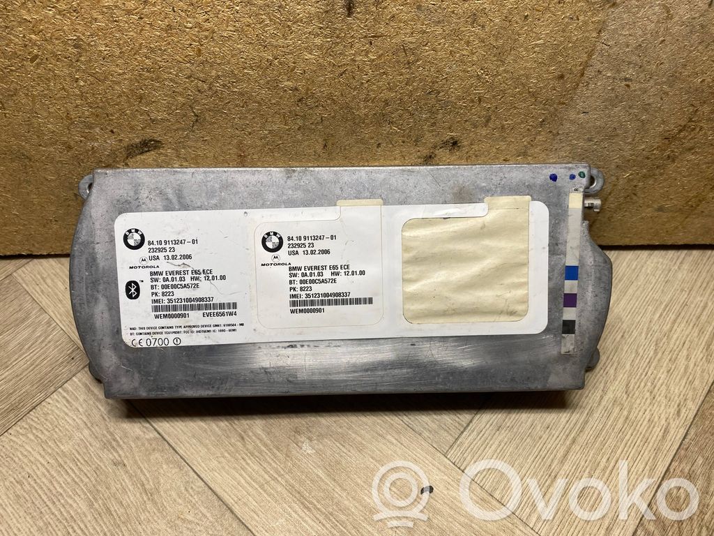 BMW 7 E65 E66 Moduł / Sterownik Bluetooth 