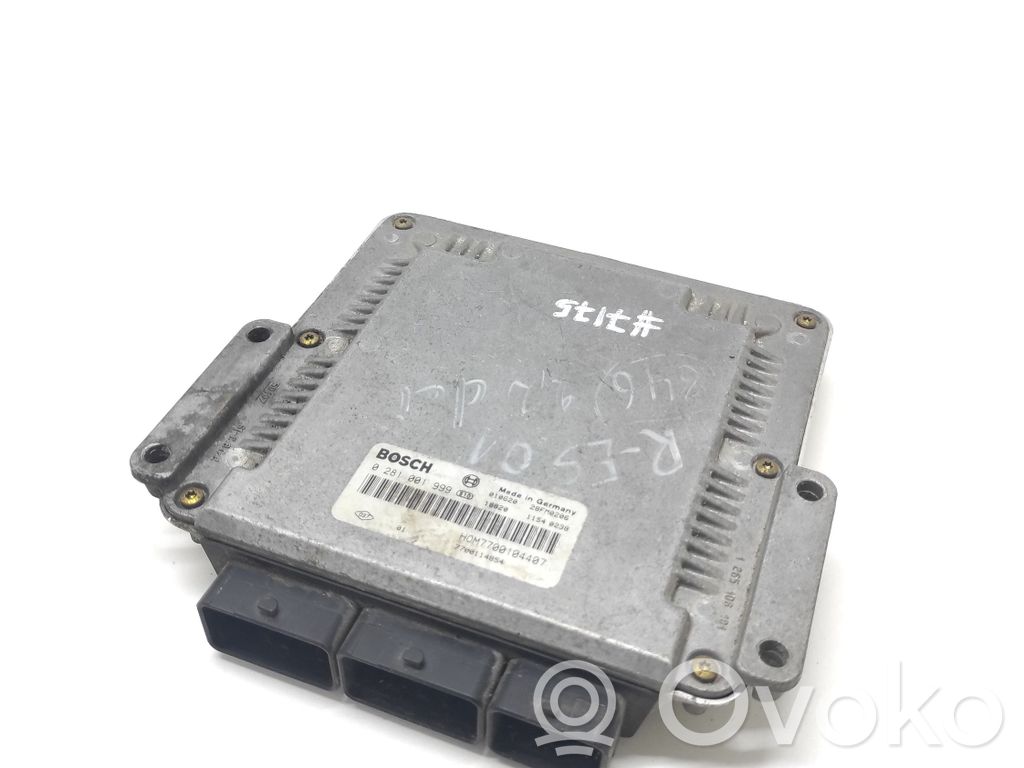 Engine control unit/module   0281001999,H0M7700104407,7700114854