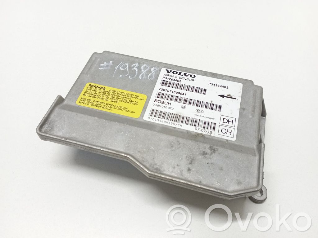 Airbag control unit/module   P31264402,0285010372,T207071806041