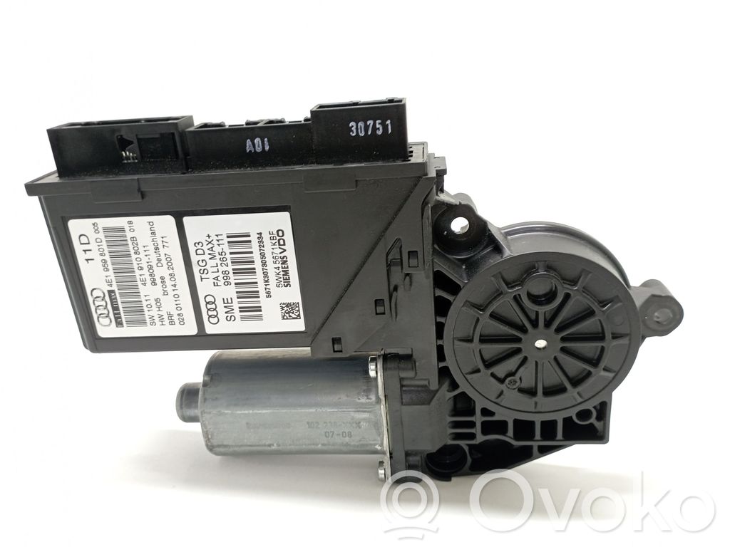 Audi A8 S8 D3 4E Front door window regulator motor 