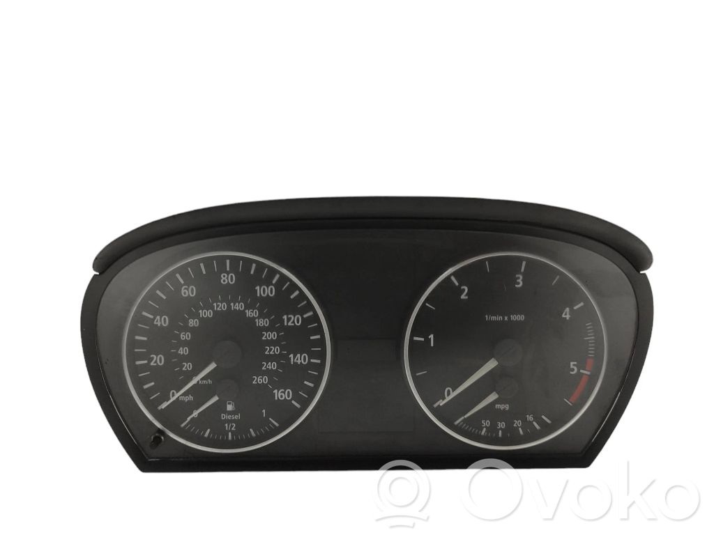 BMW 3 E90 E91 Spidometrs (instrumentu panelī) 