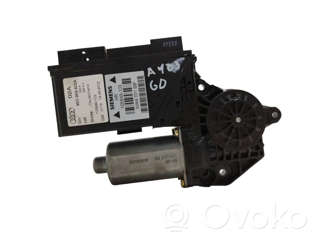 Audi A4 S4 B6 8E 8H Motor macara geam ușă spate 