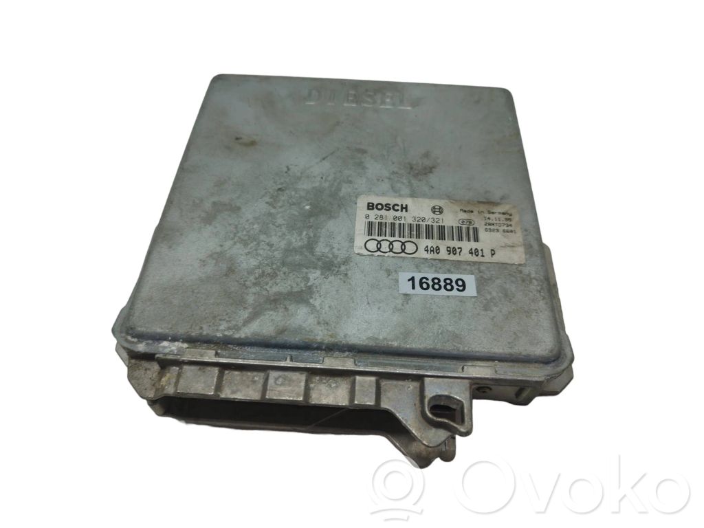 Engine control unit/module   4A0907401P,0281001320,28RTD734