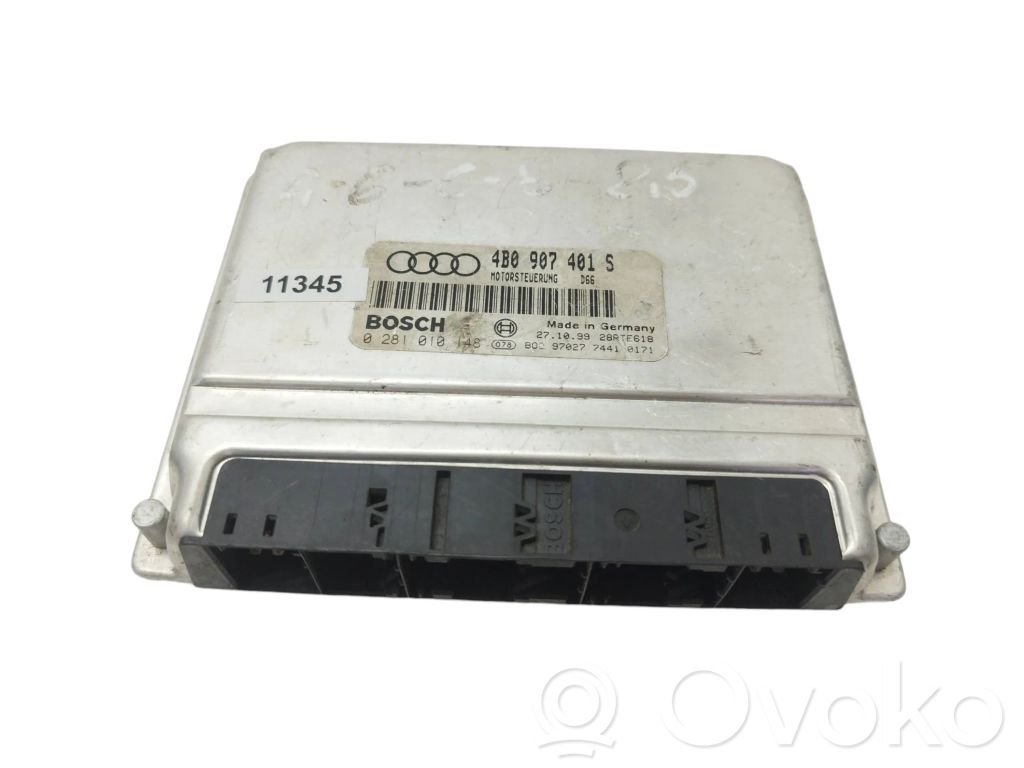 Unidad de control/módulo del motor   4B0907401S,0281010148