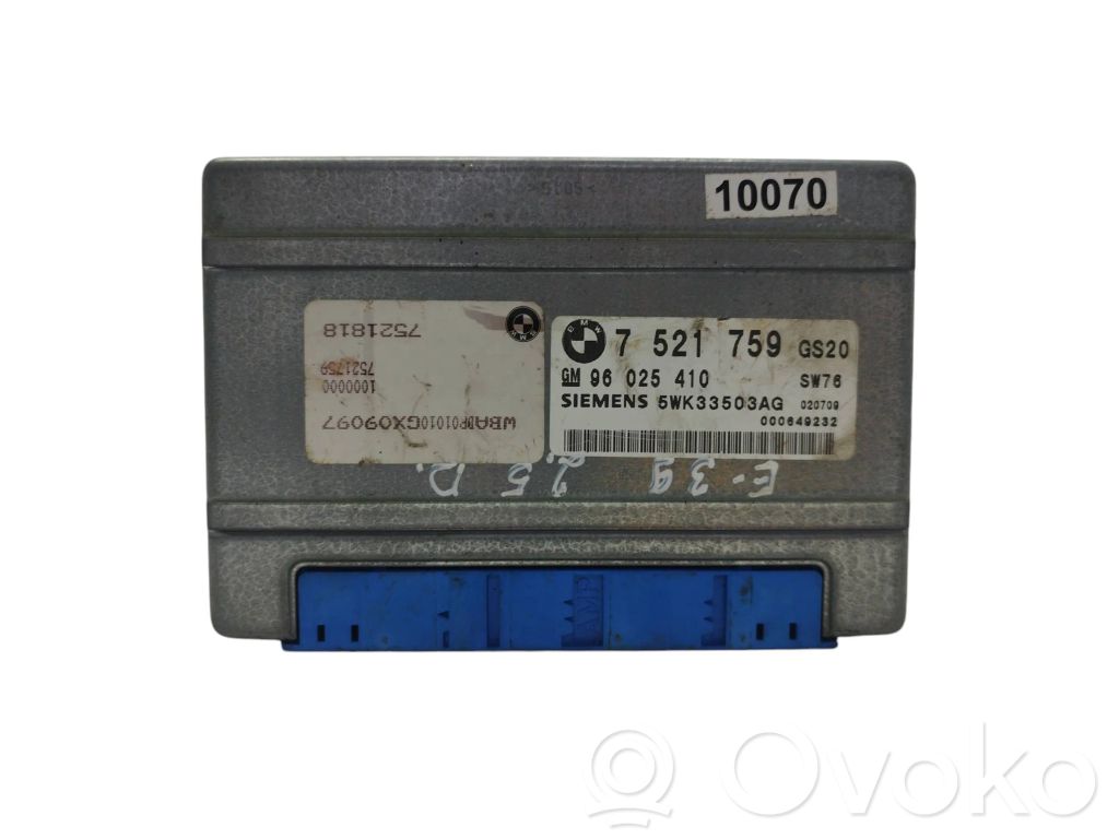 Unidad de control/módulo de la caja de cambios   7521759,96025410,5WK33503AG,7521818