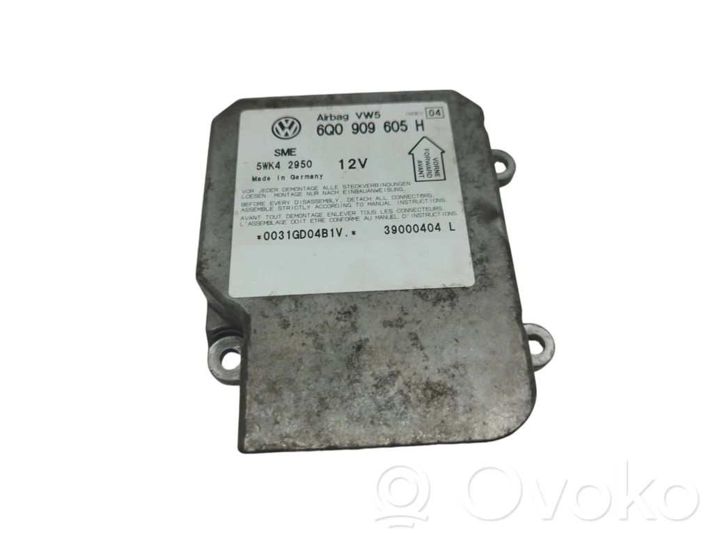 Skoda Fabia Mk1 (6Y) Unitate/modul de comandă airbaguri 