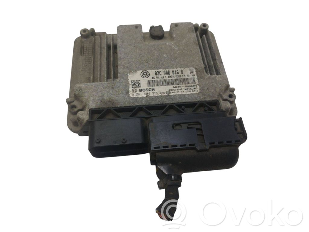 Engine control unit/module   03C906016D,03C906016C,0261S04392