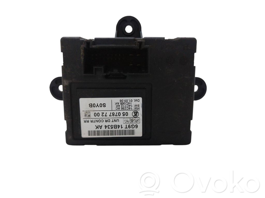Unité de commande module de porte   6G9T14B534AK,0507877200,14C236AC,14C068AK,14C112AK