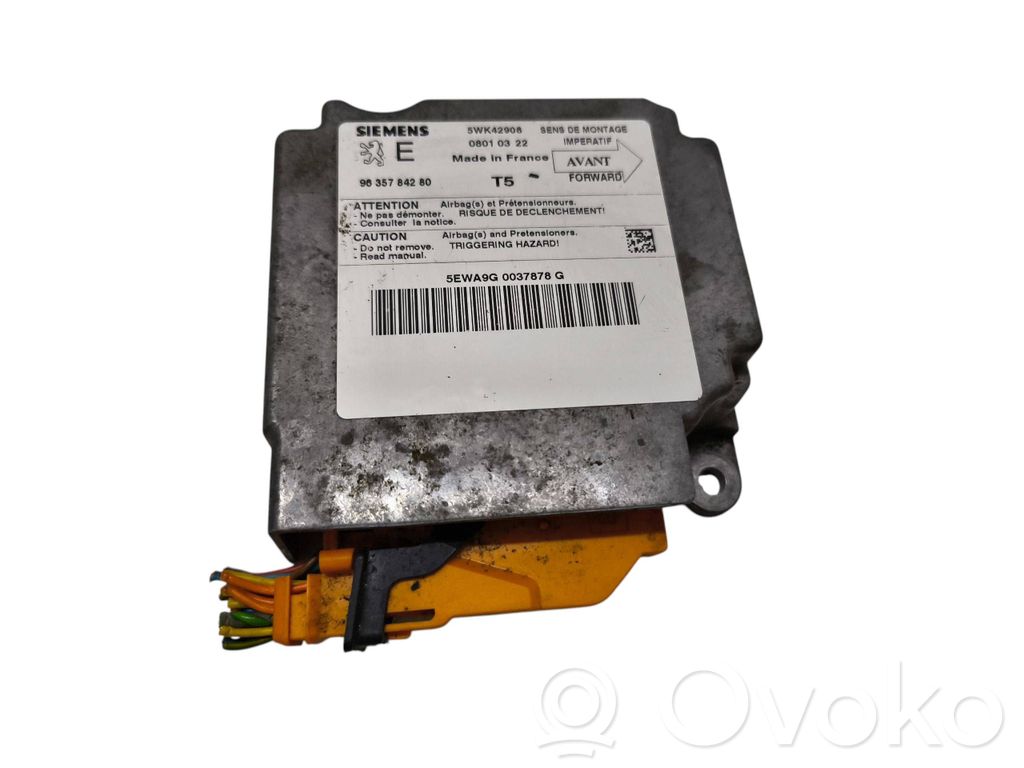 Peugeot 307 Unitate/modul de comandă airbaguri 