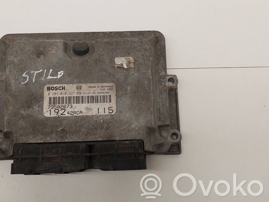 Engine control unit/module   73502673,28SA5385,0281010337
