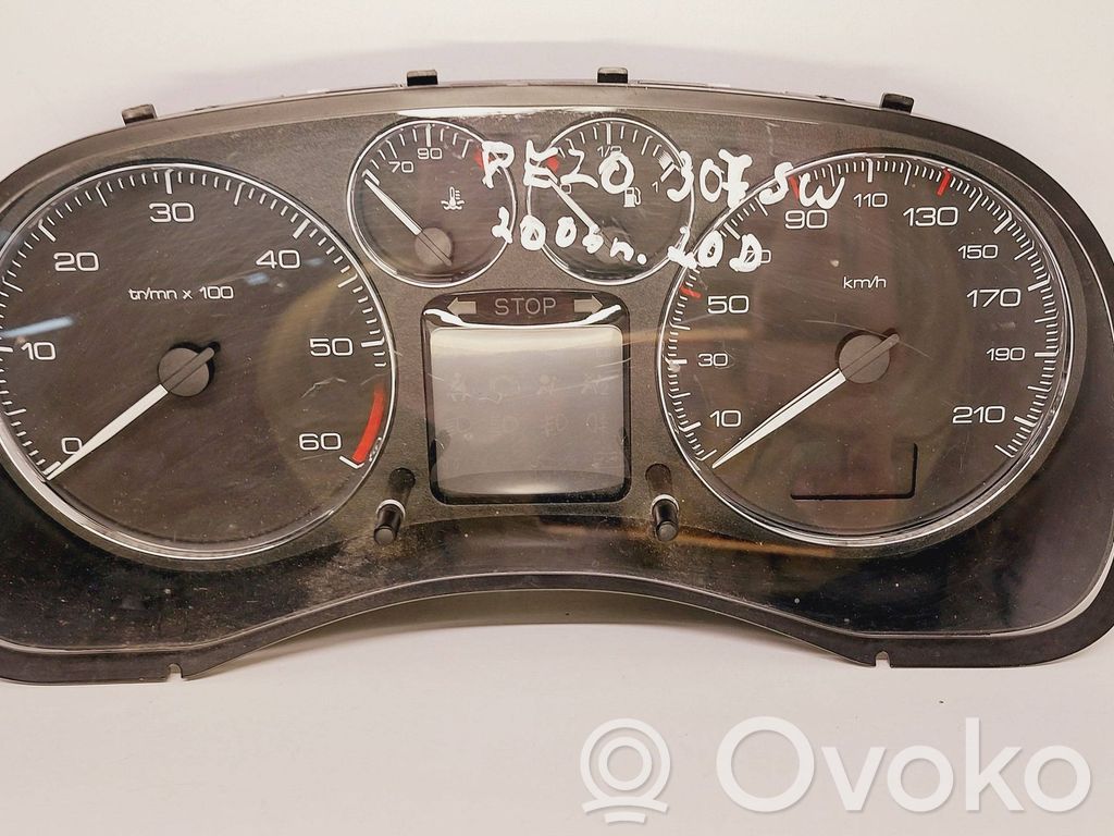 Peugeot 307 Spidometrs (instrumentu panelī) 
