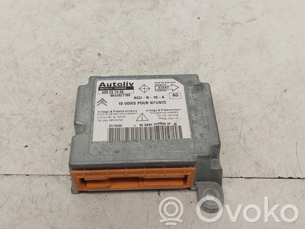 Peugeot 307 Airbag control unit/module 