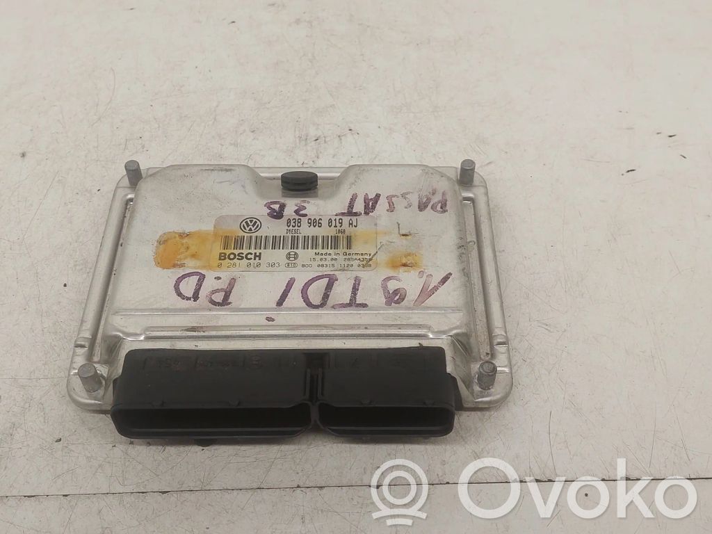 Engine control unit/module   038906019AJ,0281010303,28SA435F