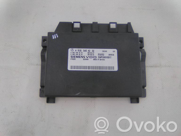 Module de contrôle de boîte de vitesses ECU   A0355454232