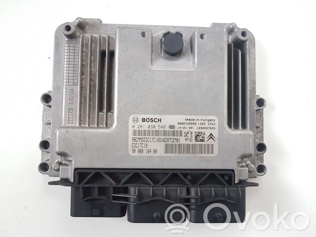 Engine control unit/module   0281030548,9808016480,9666729580