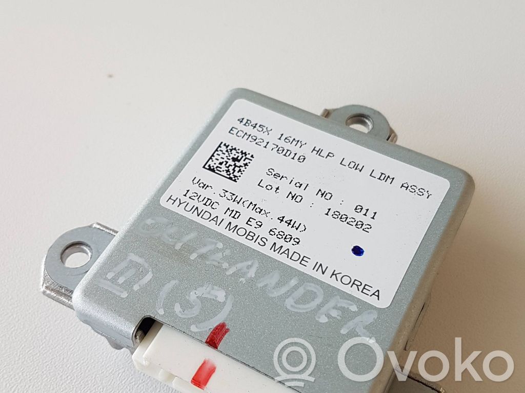 Unité de commande / module Xénon   ECM92170D10,48492170D10,180202,4B45X16MY