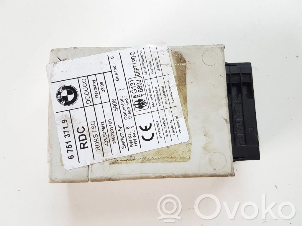 BMW 7 E38 Module de pression des pneus 