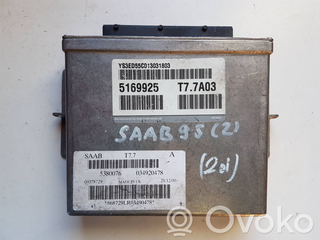 Saab 9-5 Unitate/modul de control motor 