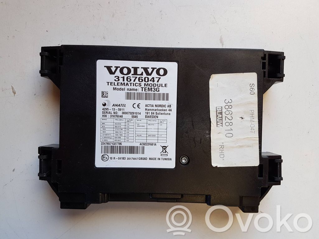 Volvo S60 Other control units/modules 