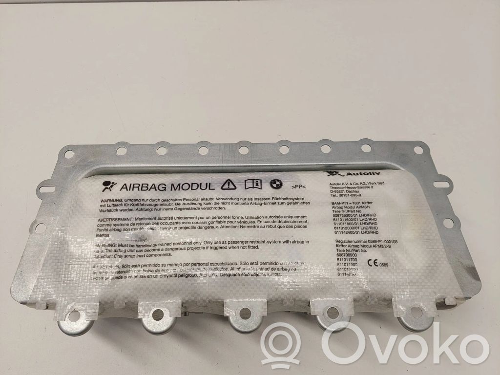 BMW 6 F12 F13 Pasažiera drošības spilvens 