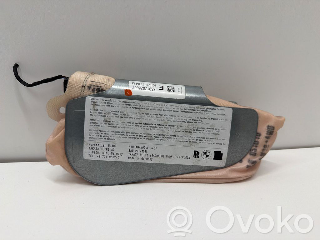 BMW 5 F10 F11 Poduszka powietrzna Airbag fotela 