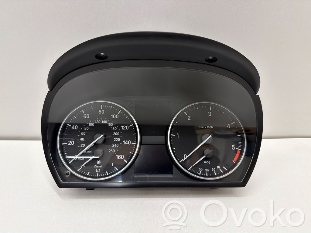 BMW 3 E90 E91 Spidometrs (instrumentu panelī) 