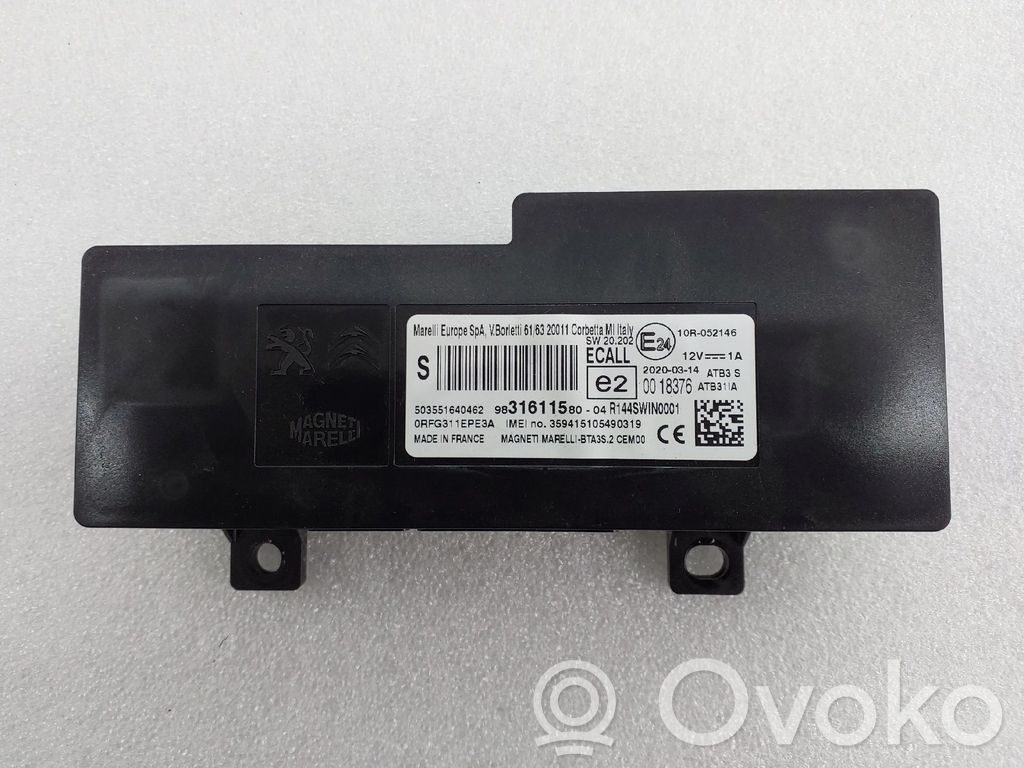 Bluetooth control unit module   9831611580