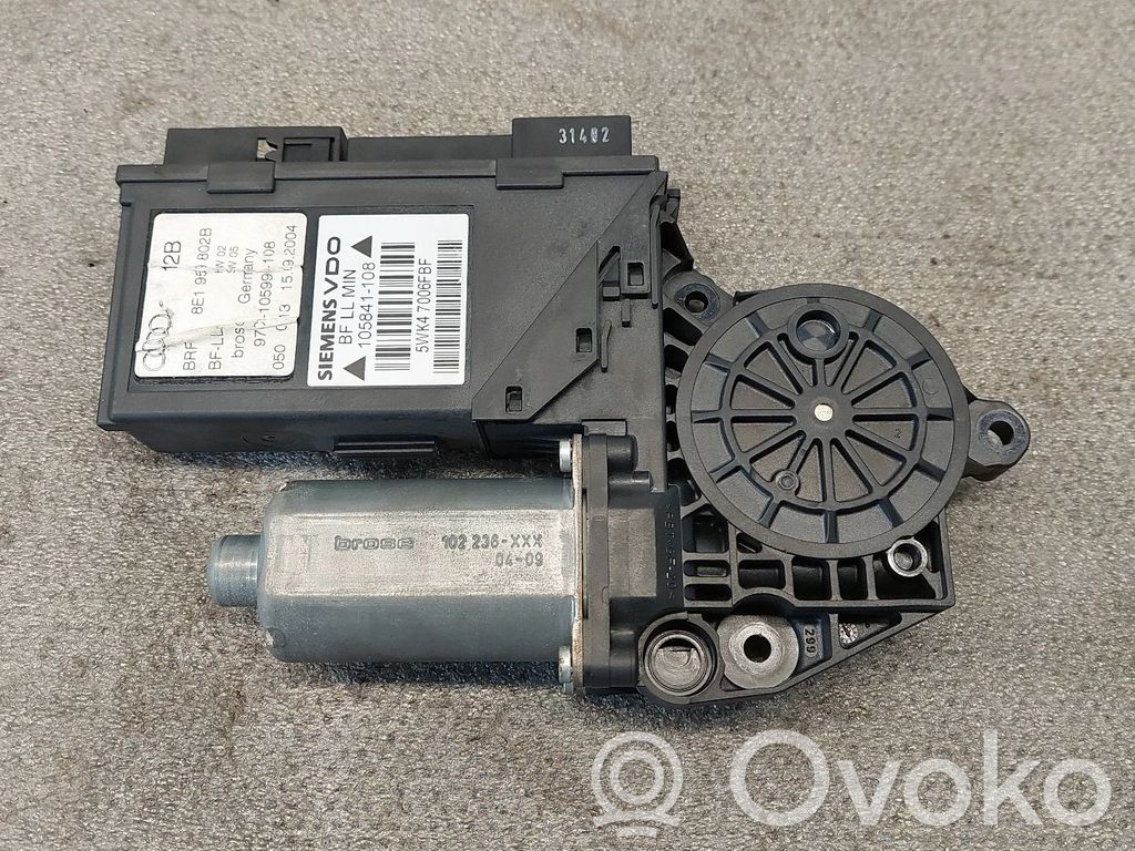Audi A4 S4 B6 8E 8H Silnik regulatora szyby drzwi przednich 