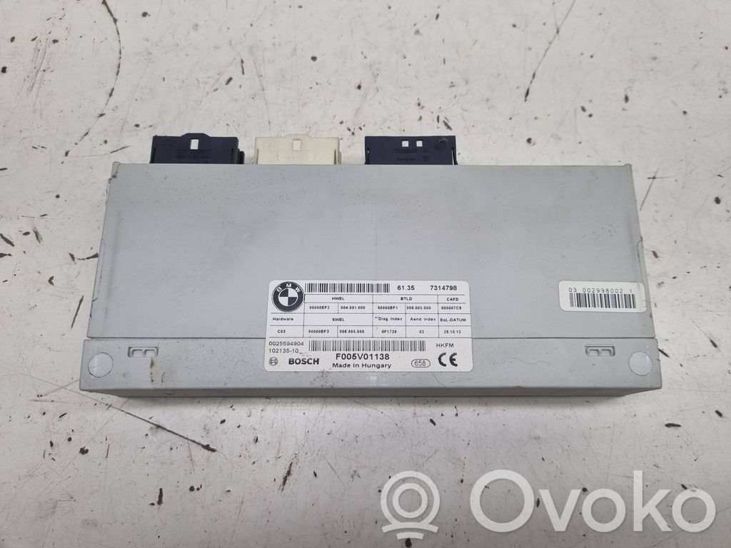 BMW 3 F30 F35 F31 Sterownik / Moduł elektrycznej klapy tylnej / bagażnika 