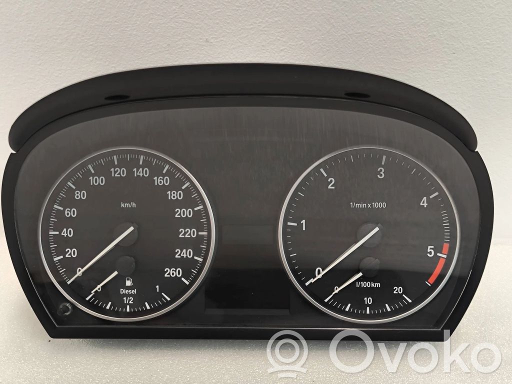BMW 3 E90 E91 Spidometrs (instrumentu panelī) 