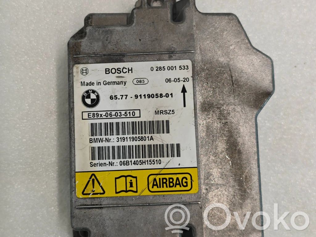 BMW 3 E90 E91 Airbag control unit/module 