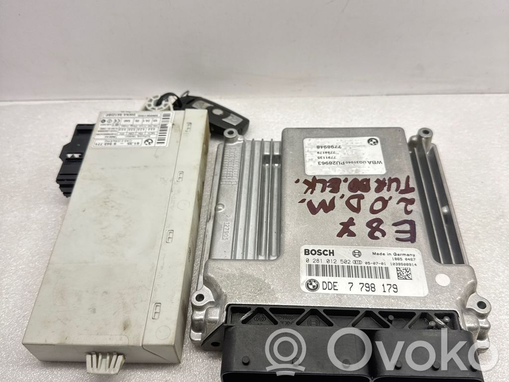 BMW 1 E81 E87 Engine ECU kit and lock set 