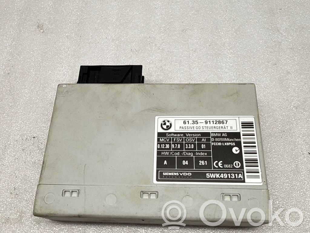 BMW 5 E60 E61 Keyless (KESSY) go control unit/module 