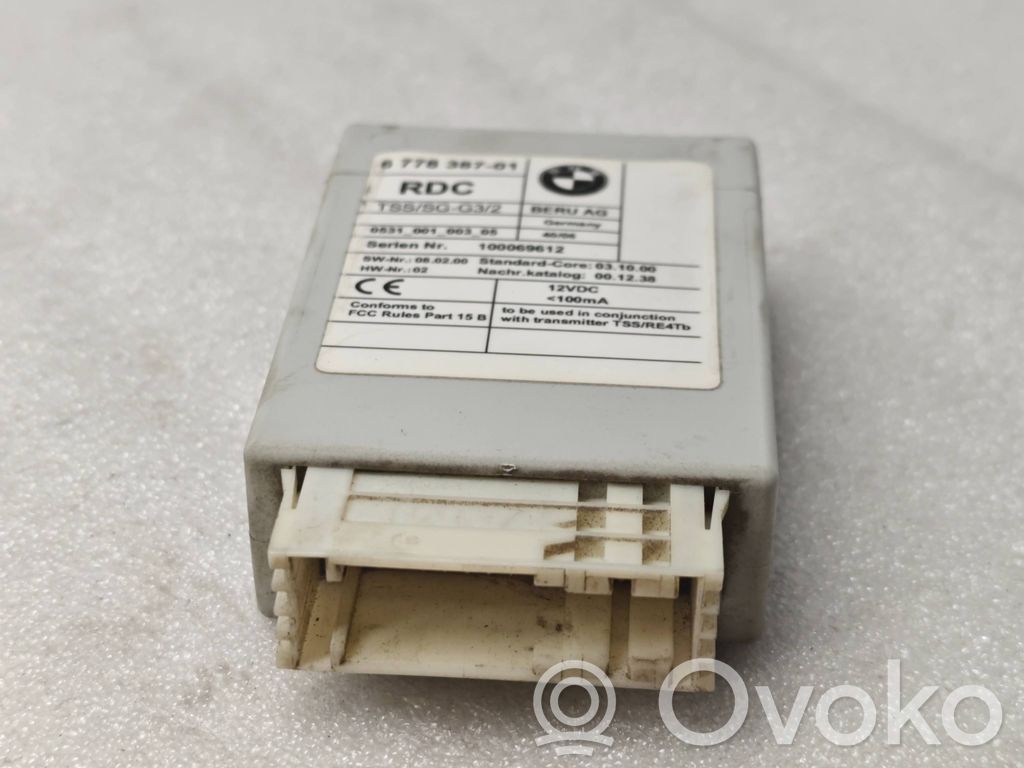 BMW 3 E92 E93 Sterownik / Moduł kontroli ciśnienia w oponach 
