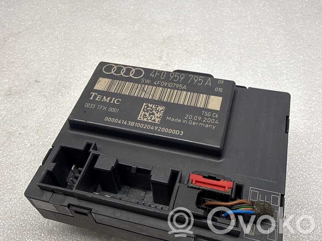 Audi A6 S6 C6 4F Durų elektronikos valdymo blokas 