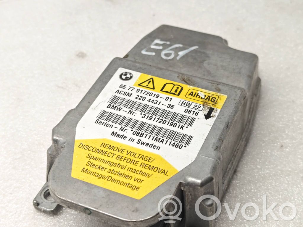 Airbag control unit/module   9172019,220443136,31917201