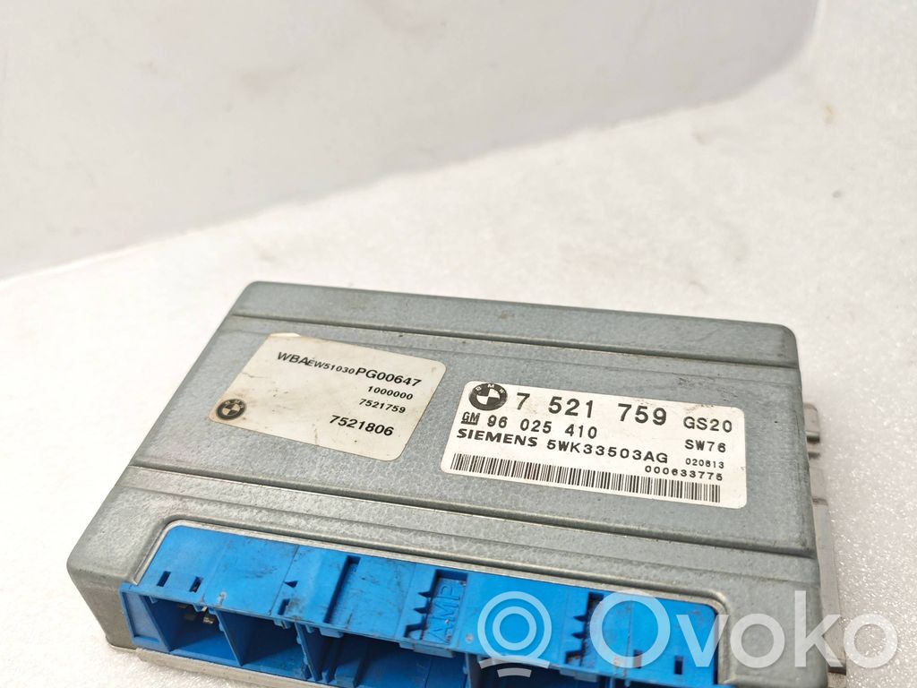 Sterownik / Moduł skrzyni biegów   7521759,5WK33503AG,7521806