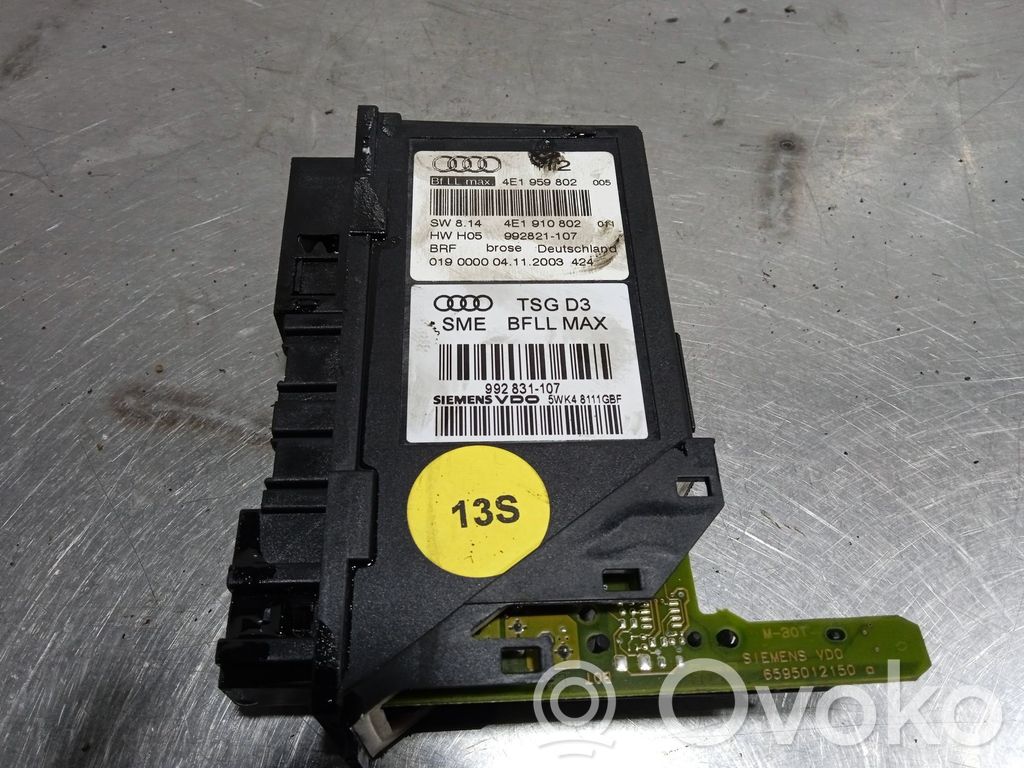 Other control units/modules   4E1959802005,992821107