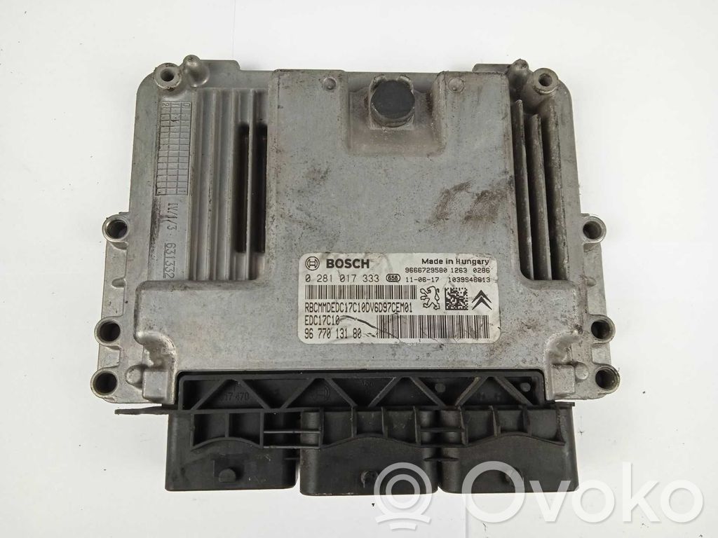 Unitate/modul de control motor   0281017333,9677013180