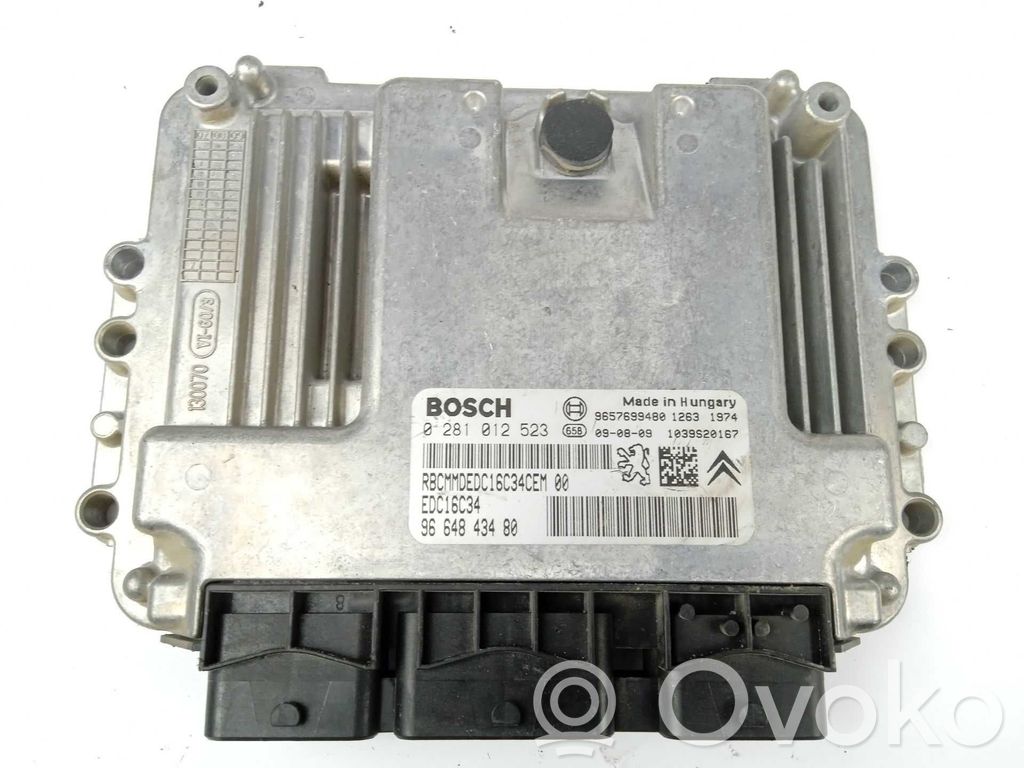 Unidad de control/módulo del motor   0281012523,9664843480