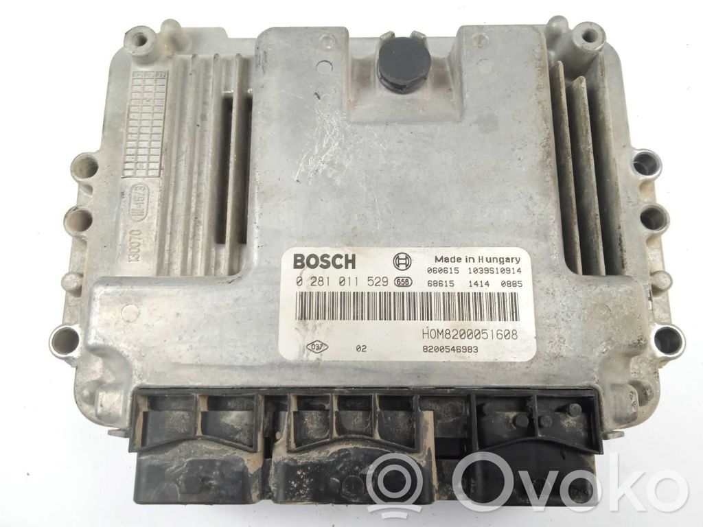 Unidad de control/módulo del motor   0281011529,8200546983
