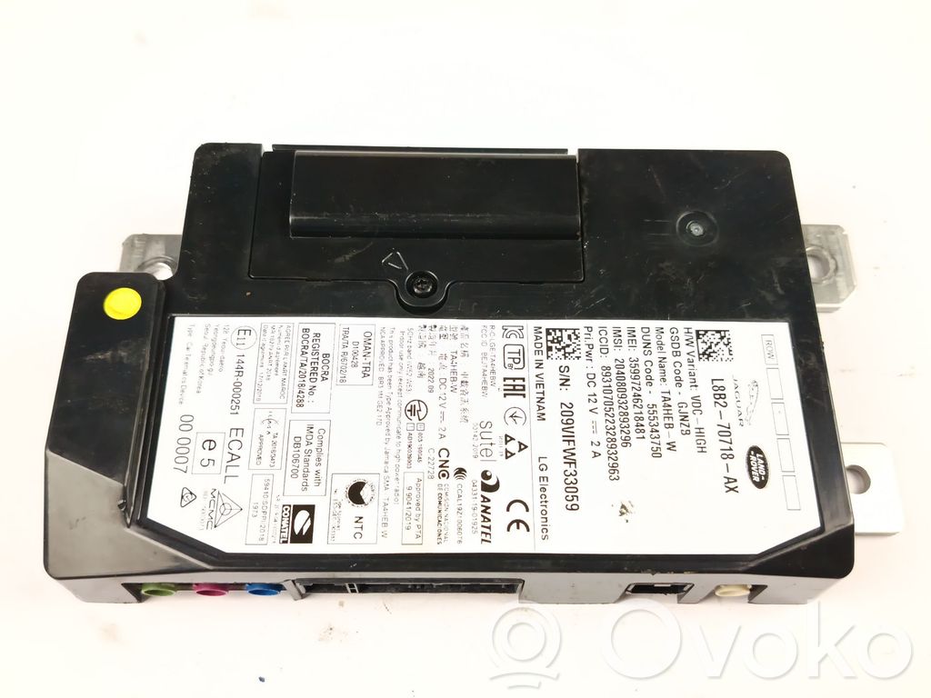 Other control units/modules   L8B270718AX