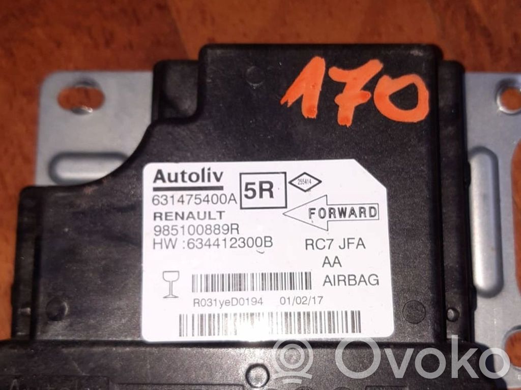 Renault Scenic IV - Grand scenic IV Centralina/modulo airbag 