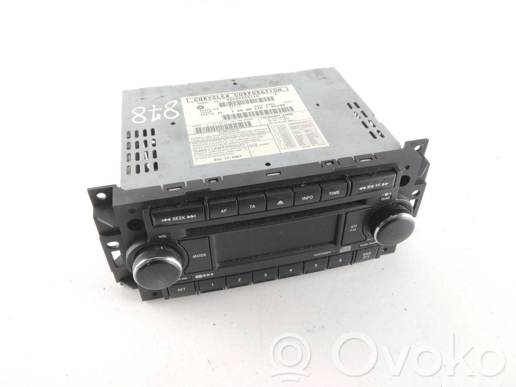 Dodge Caliber Radio/CD/DVD/GPS head unit 