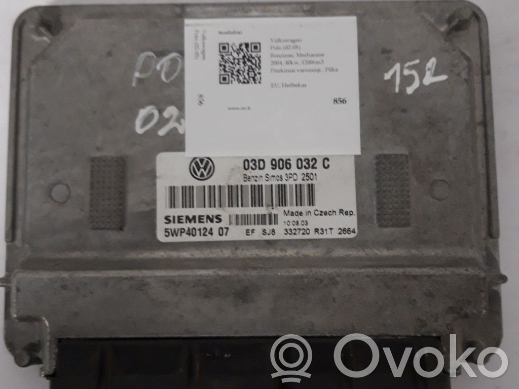 Engine control unit/module   03D906032C,5WP4012407